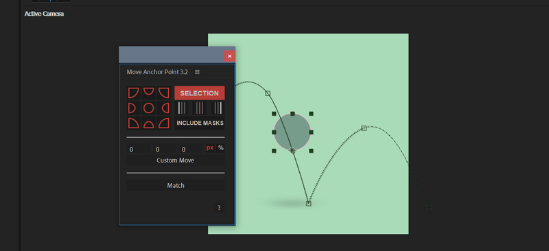 Move Anchor Point 3 panel in front of a layer that has keyframes